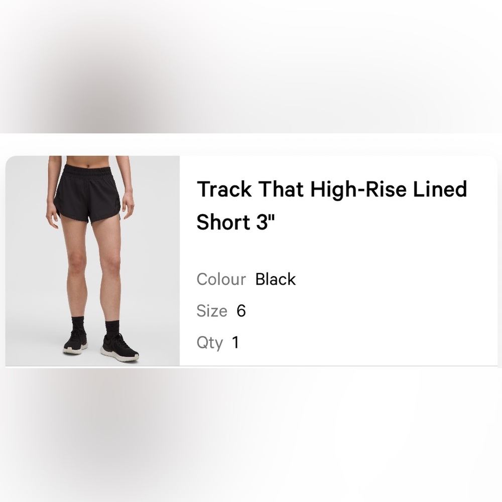lululemon athletica Black Track That High-Rise Shorts